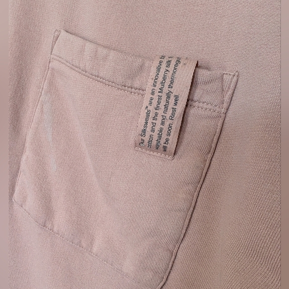 Lunya Silksweats Pink Dusty Rose Sweatshirt sz L - Picture 5 of 6